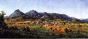 Edward Beyer The Peaks of Otter and the Town of Liberty Sweden oil painting artist